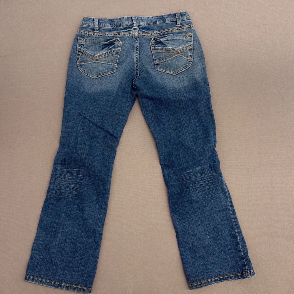Aeropostale Chelsea Bootcut Jeans Medium Wash Blue Denim Women 11/12 Long